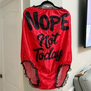 Red panties Gag Gift Funny Bachelorette Party Granny Panties birthday gift NWOT